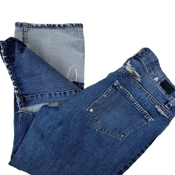 PAIGE Women’s High Rise Sarah Straight Seamed Revine Jeans Size 27 - Picture 7 of 14